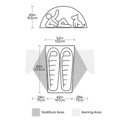 Big Agnes Copper Spur HV UL2 Bikepack -Fernwegs Geschäft FPHH THVCSBP221