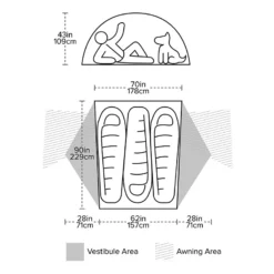 Big Agnes Copper Spur HV UL3 Bikepack -Fernwegs Geschäft FPHH THVCSBP321
