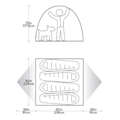 Big Agnes Spicer Peak 4 -Fernwegs Geschäft Spicer Peak 4