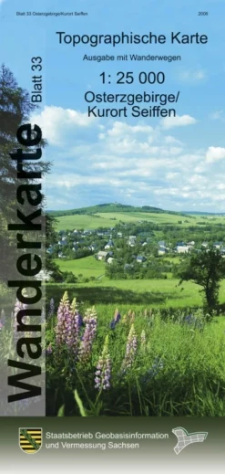 Landesvermessungsamt Topographische Karte 1:25000 -Fernwegs Geschäft WK25Bl33