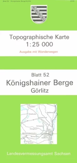 Landesvermessungsamt Topographische Karte 1:25000 -Fernwegs Geschäft WK25Bl52
